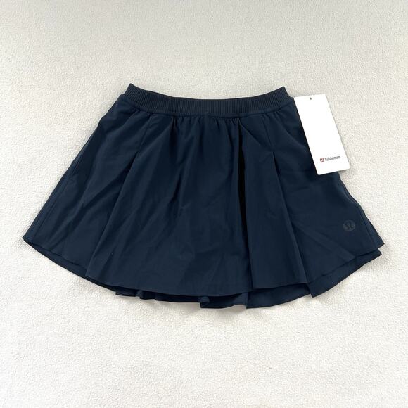 lululemon athletica Dresses & Skirts - NWT Lululemon True Navy Blue Narrow Waistband Tennis Skirt High Rise Skort 2